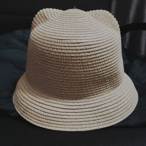 Paper Straw Hat With Ears
